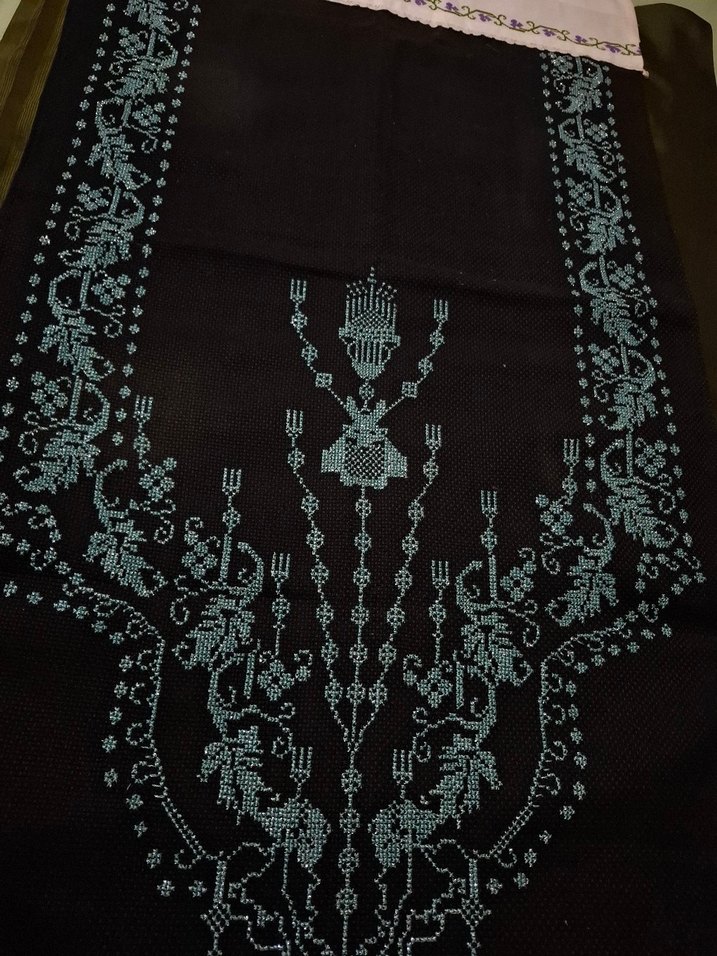 Bohem İşlemeli Siyah etamin - Görsel 5