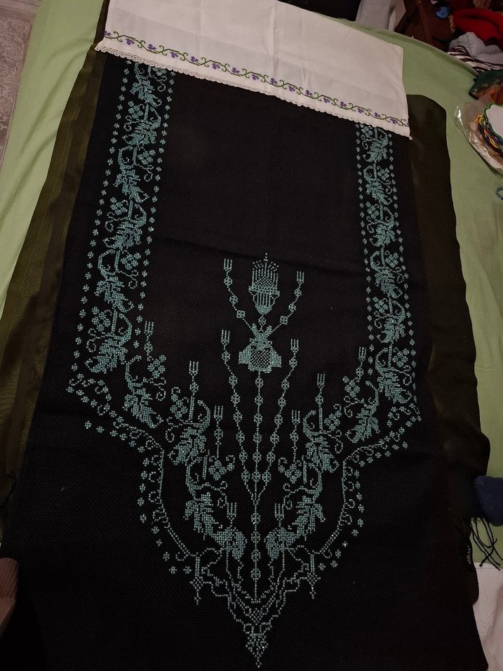 Bohem İşlemeli Siyah etamin - Görsel 4