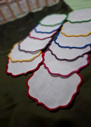 Nakışlı Renkli kahve sunum - Görsel 3