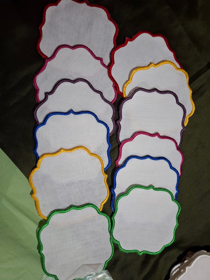 Renkli Nakışlı kahve sunum - Görsel 2