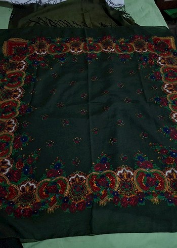 Bohem Çok Renkli Kadın Şal - Görsel 2