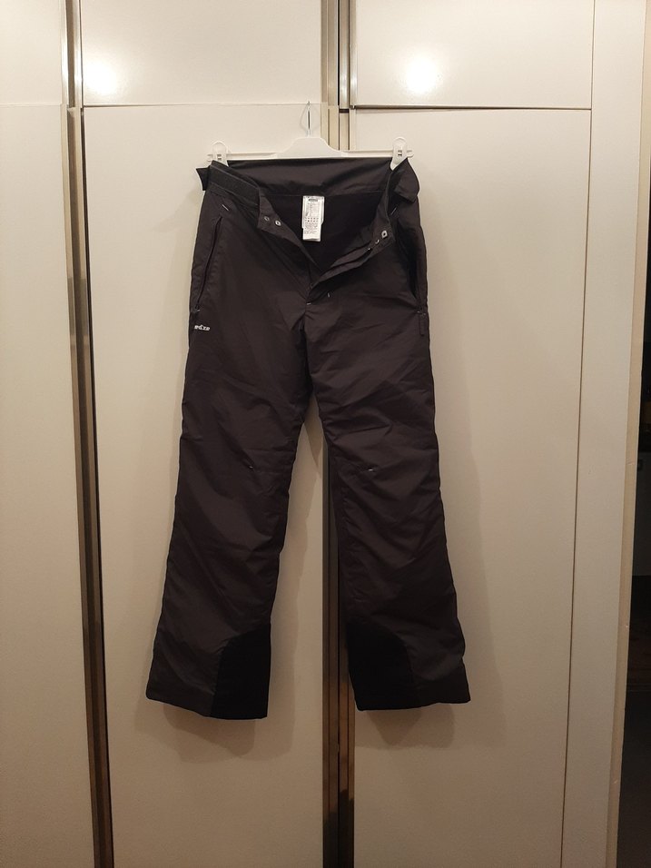 Erkek Siyah Biker Stil Kayak Pantolonu - Görsel 2