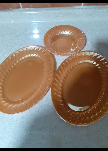 NOSTALJİK 2 ADET KAYİK +1 ADET YUVARLAK TABAK