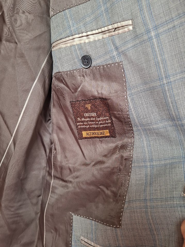 Gri Erkek Takım Elbise Ceket - Görsel 2