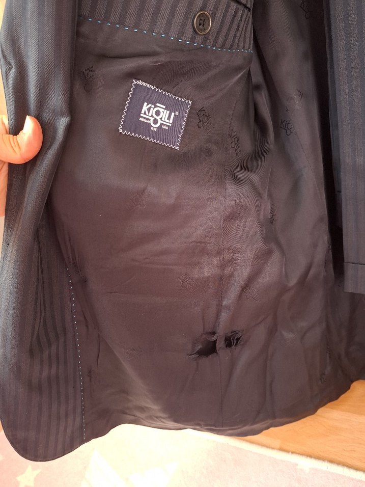 Klasik Kesim Lacivert Erkek Takım Elbise - Görsel 5