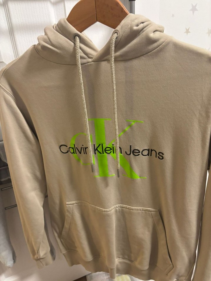 Calvin Klein Erkek Bej İpli Sweatshirt - Görsel 5