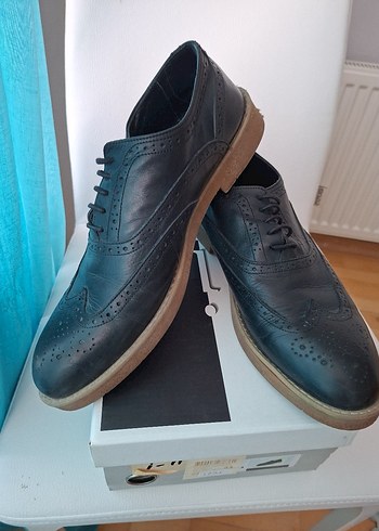 Düğmeli Siyah Klasik Erkek Ayakkabısı - Görsel 5