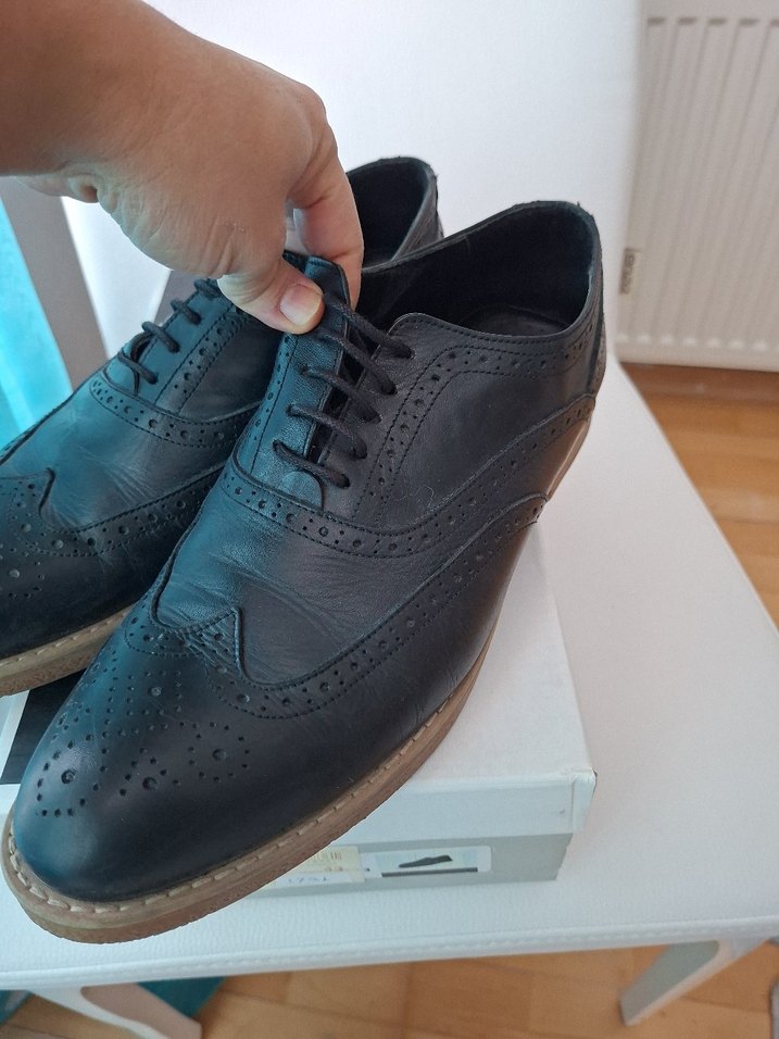 Düğmeli Siyah Klasik Erkek Ayakkabısı - Görsel 2