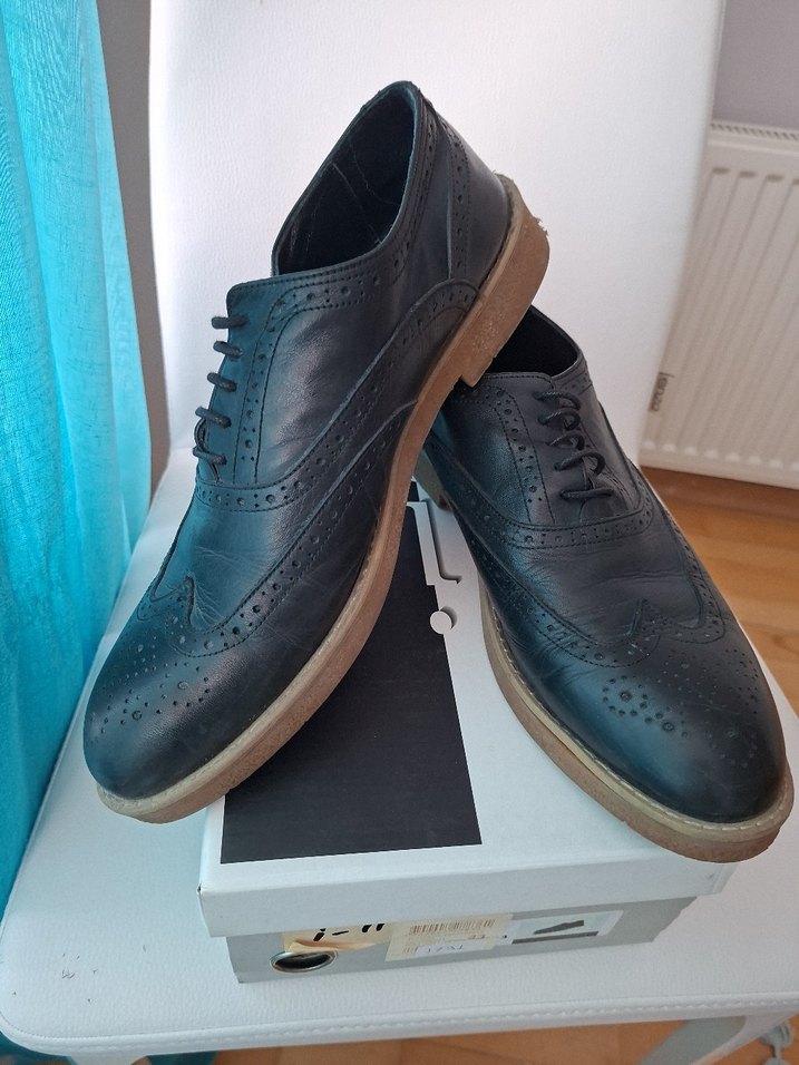 Düğmeli Siyah Klasik Erkek Ayakkabısı - Görsel 5