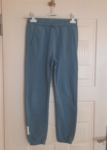 Mavi Rahat Kesim Kadın Eşofman Altı - Görsel 3