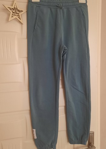 Mavi Rahat Kesim Kadın Eşofman Altı - Görsel 5