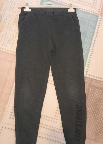 Gri Erkek Çocuk Rahat Kesim Eşofman Altı - Görsel 3