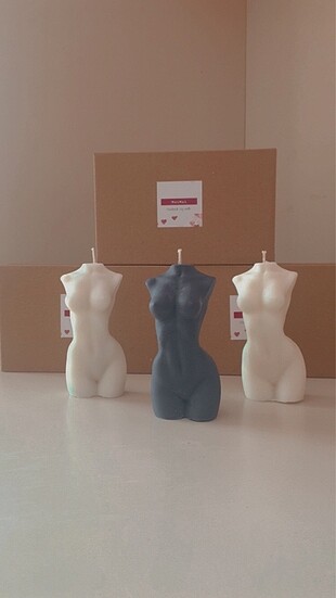 Body candle vücut şeklinde mum