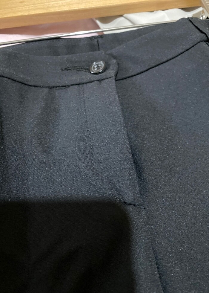 Siyah kumaş pantolon - Görsel 3