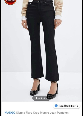 Mango flare mumlu pantolon - Görsel 2