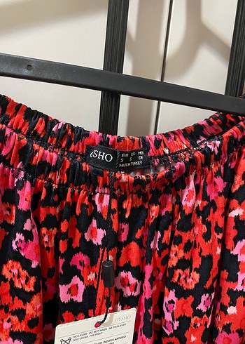 Kırmızı Desenli Bluz, yeni etiketli ürün - Görsel 5