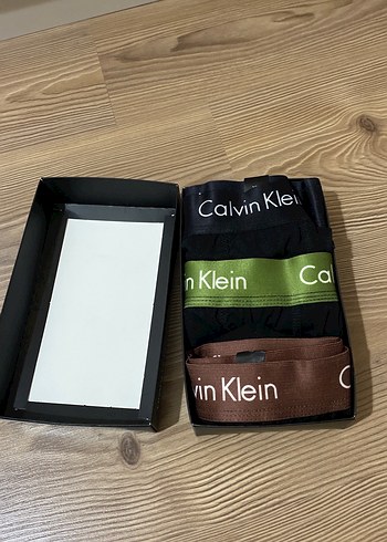 Calvin Klein Erkek Siyah Baskılı Boxer 3'lü - Görsel 3