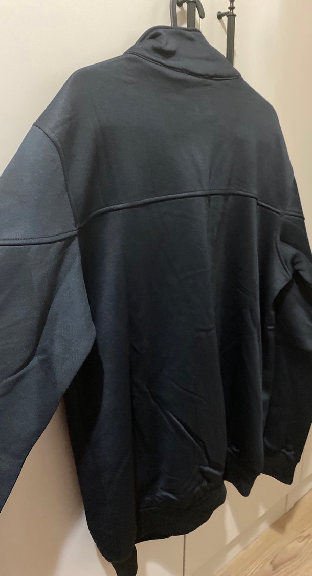 Erkek Siyah Fermuarlı Yarım Boğaz Sweatshirt - Görsel 3