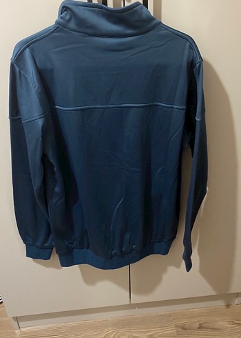 Erkek Lacivert Yüksek Yakalı Fermuarlı Sweatshirt - Görsel 3