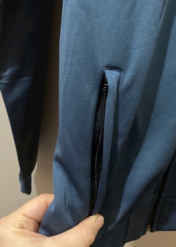 Erkek Lacivert Yüksek Yakalı Fermuarlı Sweatshirt - Görsel 7