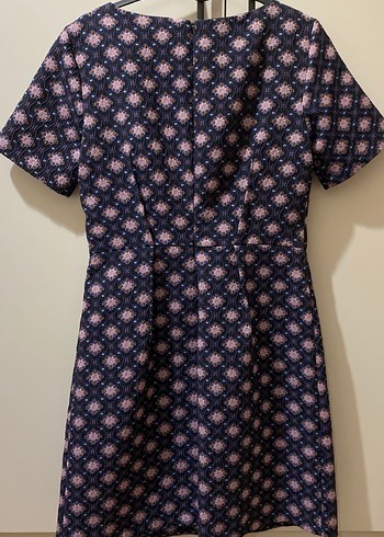 Mor Midi Boy Piliseli Kadın Elbise - Görsel 4