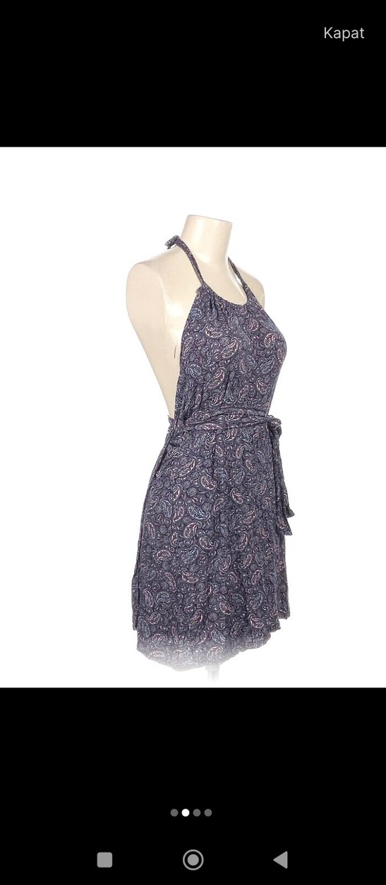 #Mor  Mini #plaj #Elbise - Görsel 4