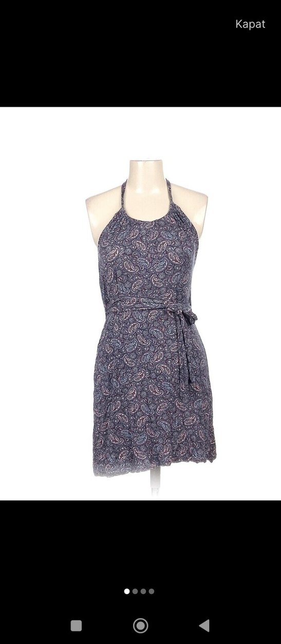 #Mor  Mini #plaj #Elbise - Görsel 2