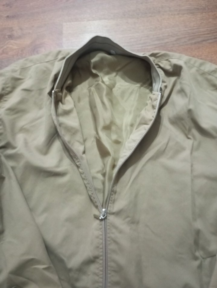 #Bej #Erkek Spor Fermuarlı #Ceket #yağmurluk - Görsel 3