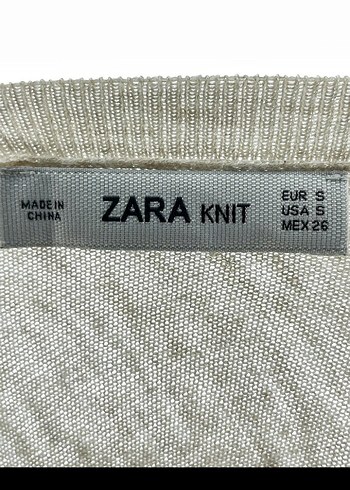 #Zara Bej V Yaka Kadın Kazak - Görsel 3