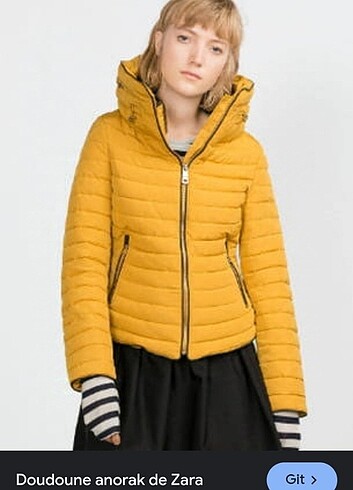 Zara sarı mont 