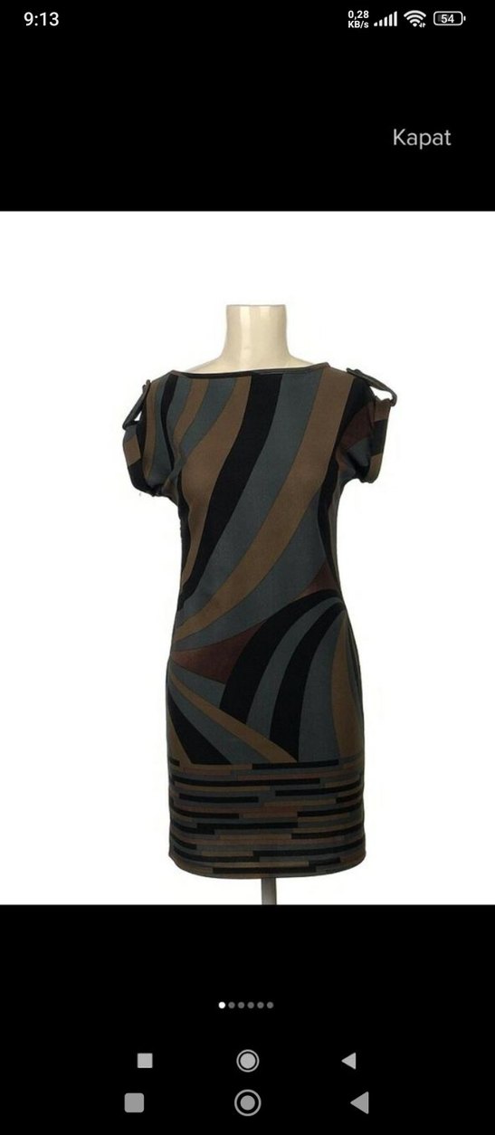 Kısa Kollu #Midi #Ofis #Elbisesi - Görsel 2