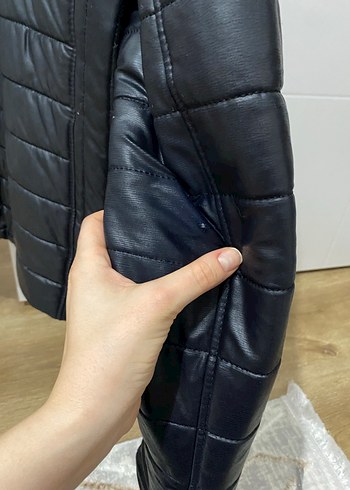 Erkek Siyah Polo Mont - Görsel 10