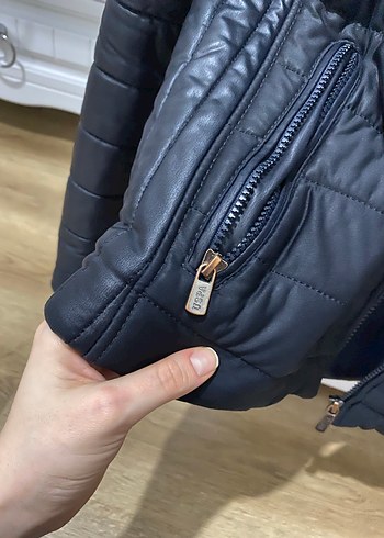 Erkek Siyah Polo Mont - Görsel 11