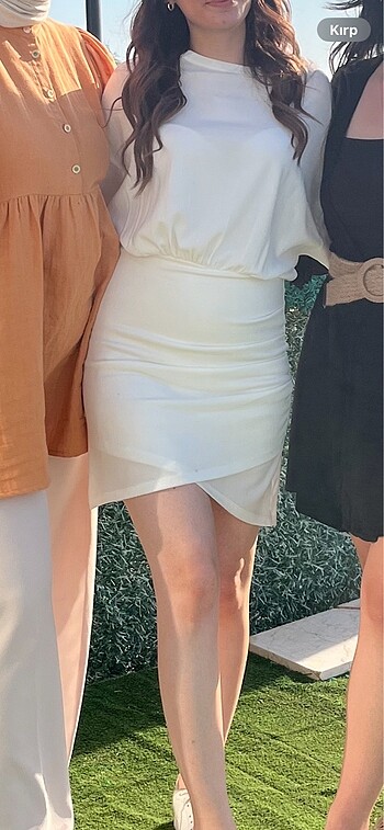 Beyaz bride to be elbise