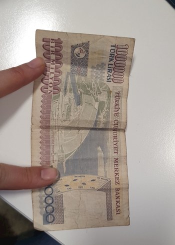 Altın Renkli 1 Milyon Türk Lirası Maket Para