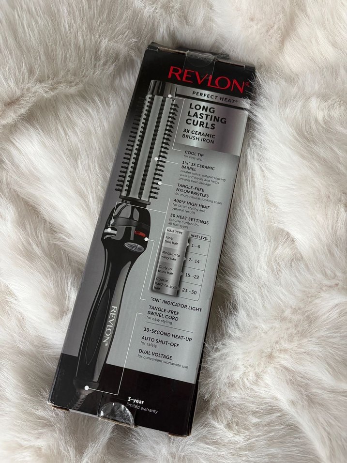 Revlon 3X Seramik Saç Fırçası 110V Siyah - Görsel 2