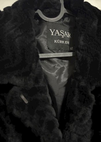 Kadın Siyah Kürk Detaylı Midi Ceket - Görsel 4
