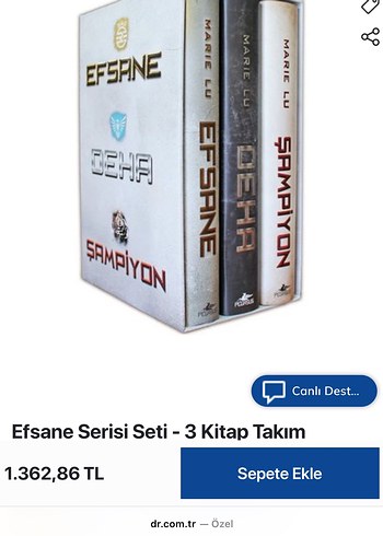 Efsane, Şampiyon, Deha Roman Seti - Görsel 4