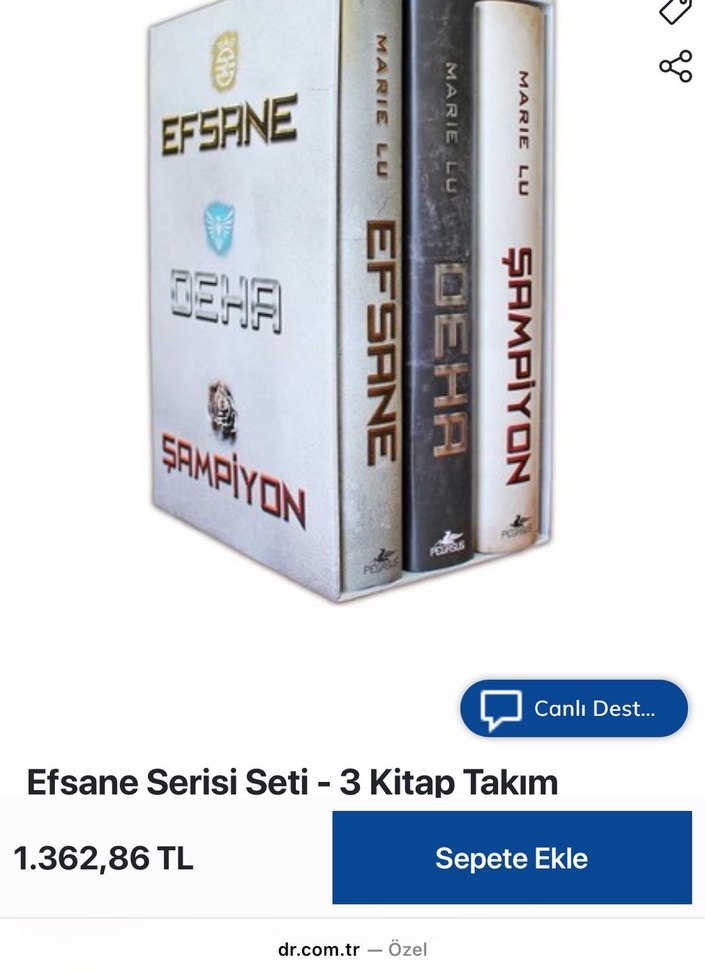 Efsane, Şampiyon, Deha Roman Seti - Görsel 4