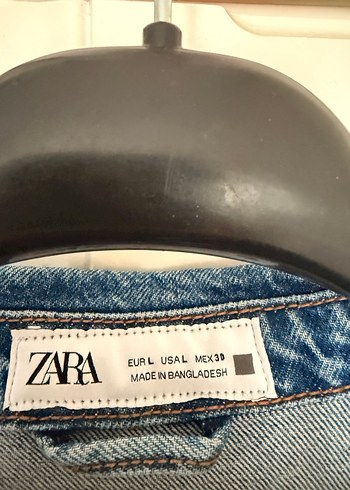 Zara Düğmeli Uzun Kollu Denim Elbise - Görsel 4