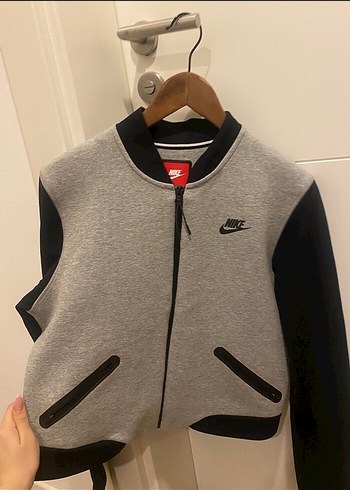 Nike Gri Kadın Bomber Ceket - Görsel 5
