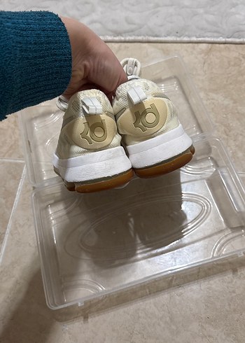 Gri Beyaz Bağcıklı Kadın Spor Ayakkabı - Görsel 6