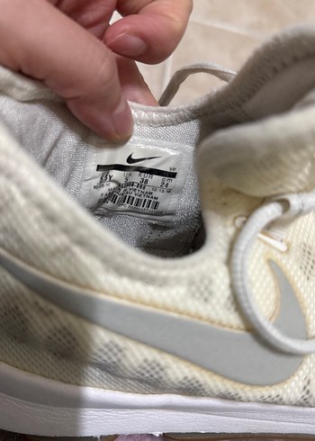 Gri Beyaz Bağcıklı Kadın Spor Ayakkabı - Görsel 7