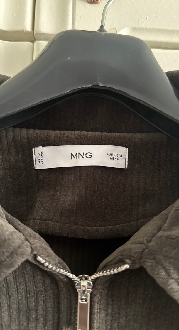 Kadife Fermuarlı Salaş Ceket - Görsel 2