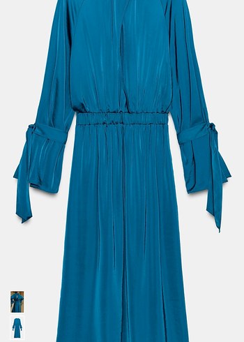 Zara Saten elbise - Görsel 7