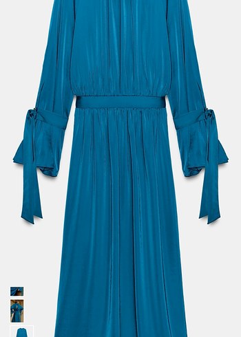 Zara Saten elbise - Görsel 6