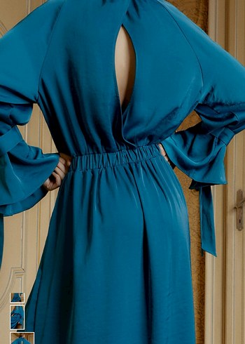 Zara Saten elbise - Görsel 5