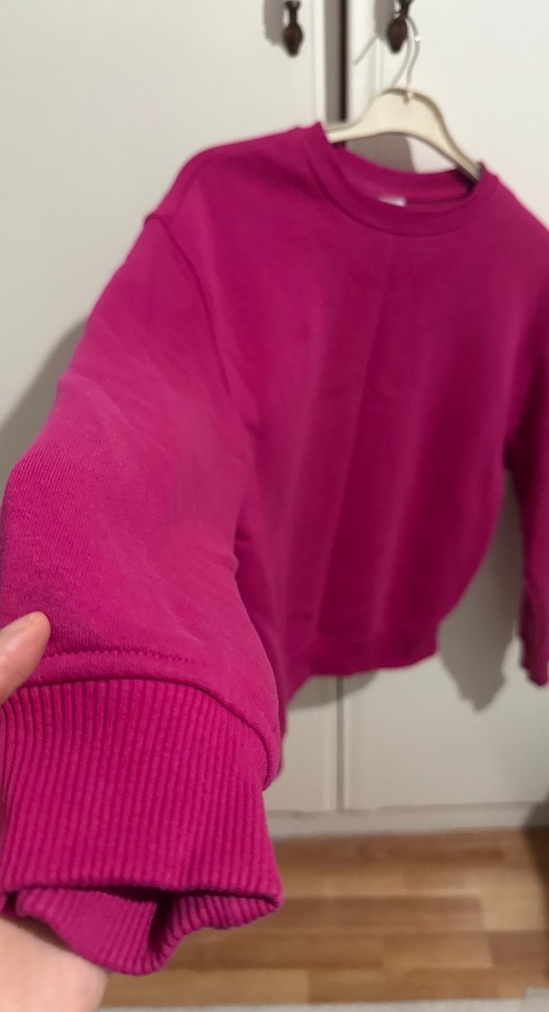 Kadın Pembe Basic Sweatshirt - Görsel 3