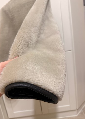 Mango Bej Kısa Kürk Görünümlü Kadın Ceket - Görsel 7