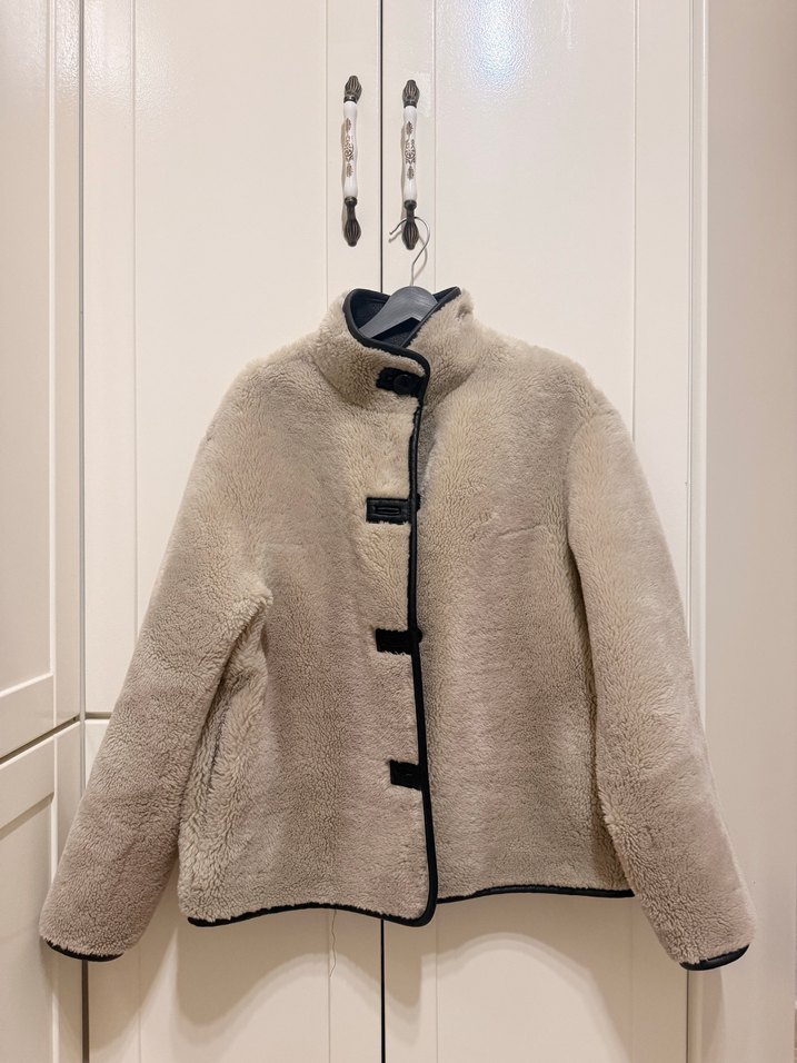 Mango Bej Kısa Kürk Görünümlü Kadın Ceket - Görsel 2